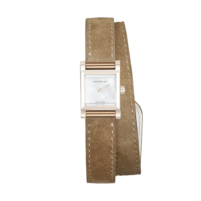 herbelin-antar-s-bracelet-double-camel-su-d-pvd-or-rose image 1