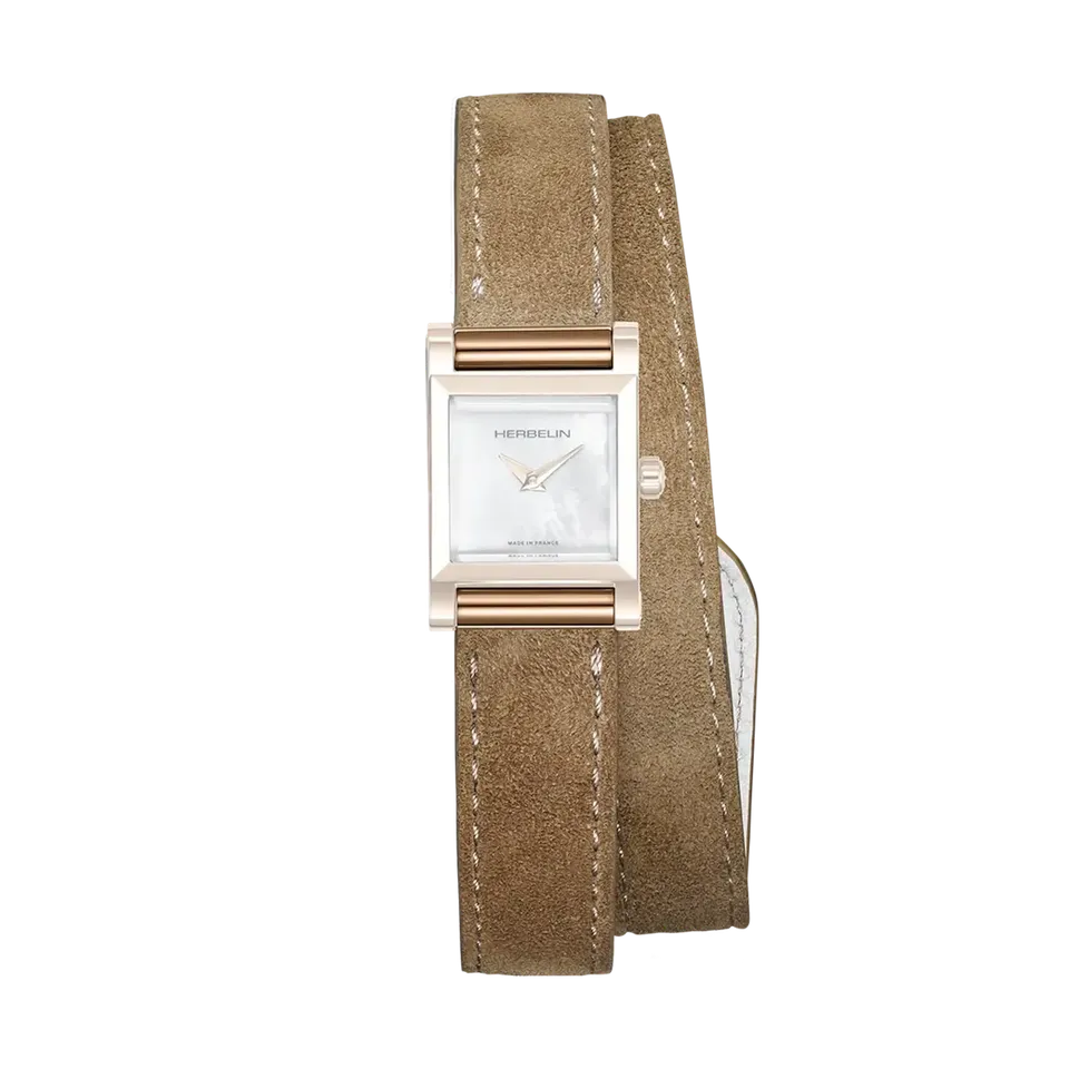 herbelin-antar-s-bracelet-double-camel-su-d-pvd-or-rose image 1
