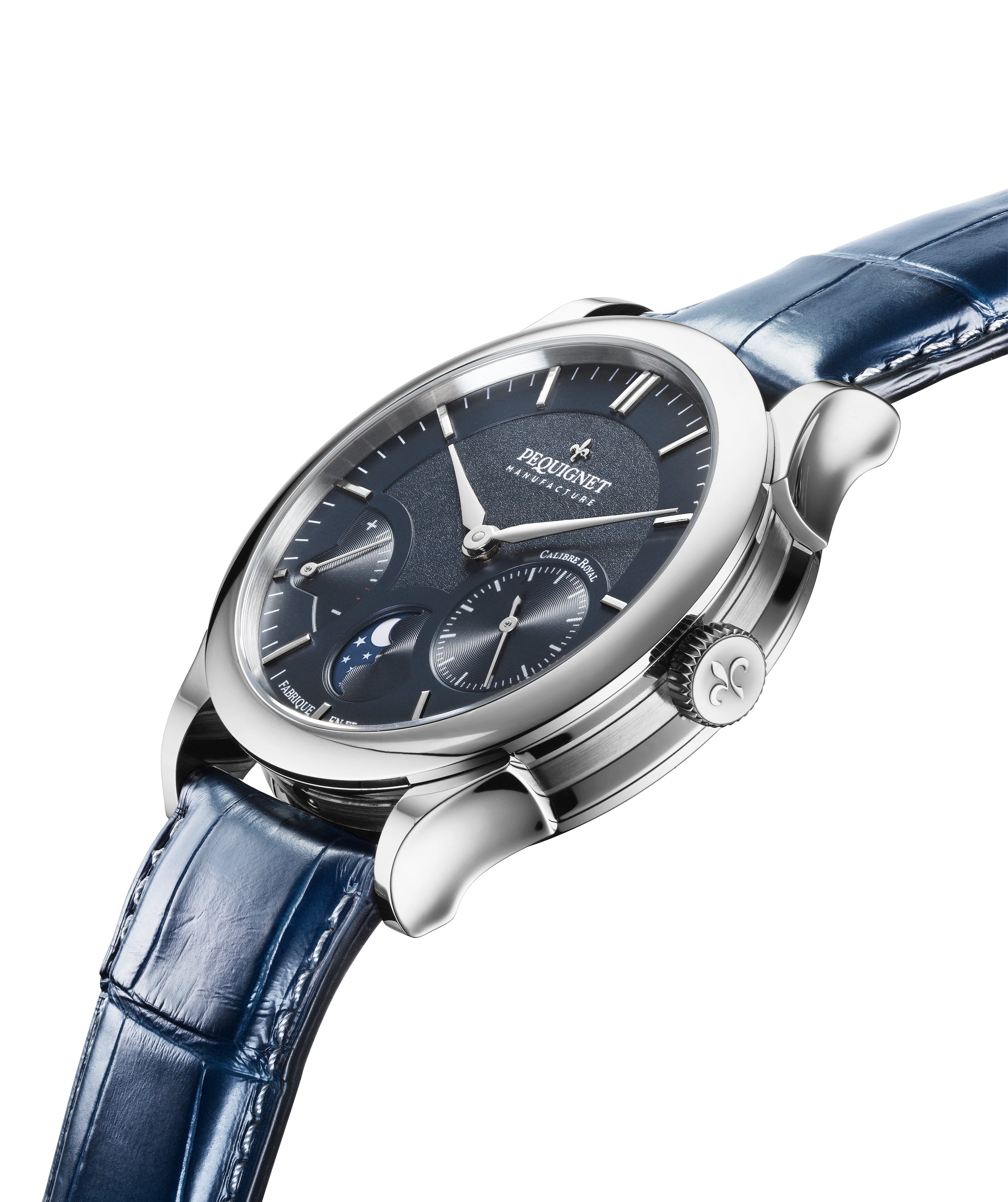 pequignet-royale-paris-bleu-navy-lune-montre-manufacture-homme image 3