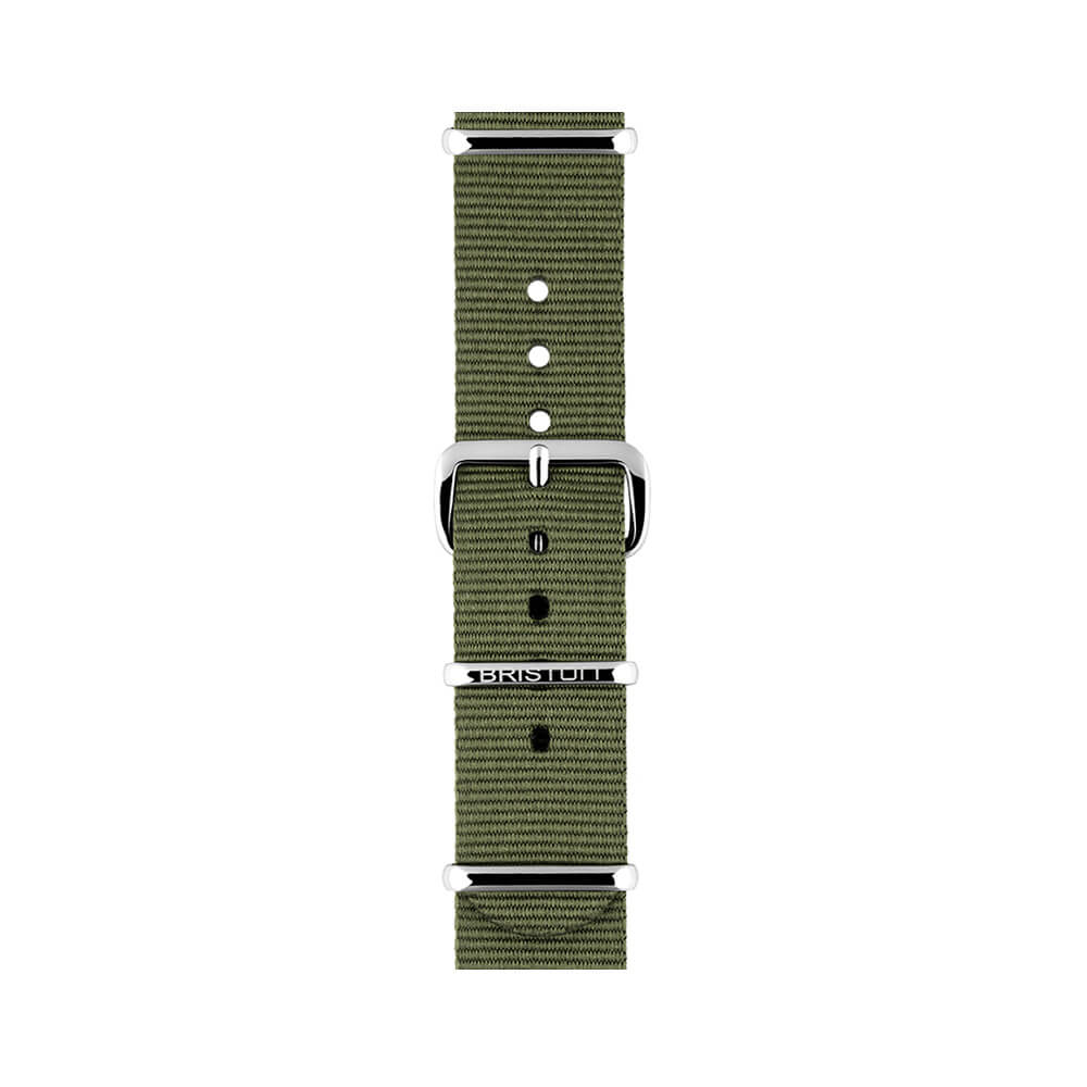 briston-clubmaster-classic-bracelet-nato-18-mm-vert-militaire image 1