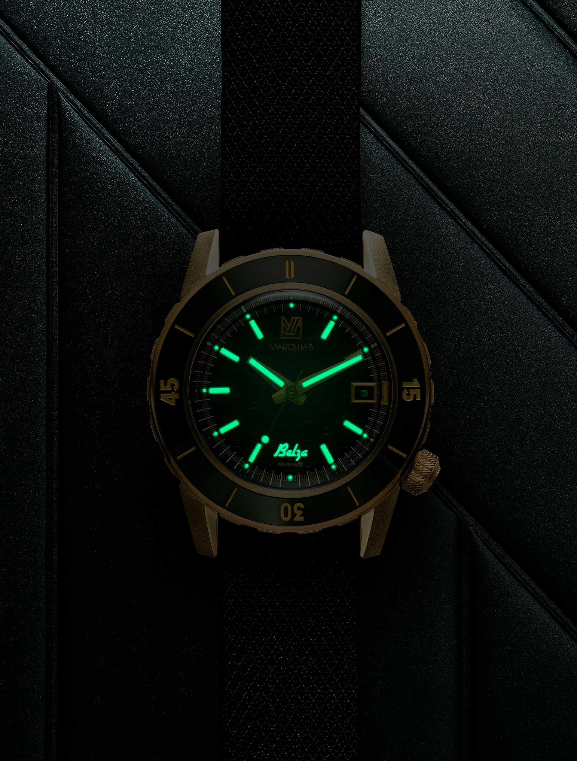 march-la-b-belza-automatique-pack-twin-montre-bronze-cadran-vert image 4