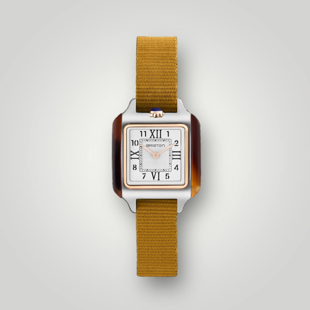 briston-bracelet-type-nato-12-mm-moutarde-pour-clubmaster-lady image 2