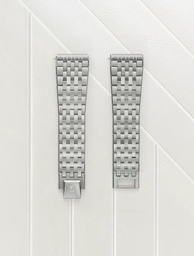 march-la-b-bracelet-acier-7-maillons-plat-20mm-pour-am2-slim-mansart image 1