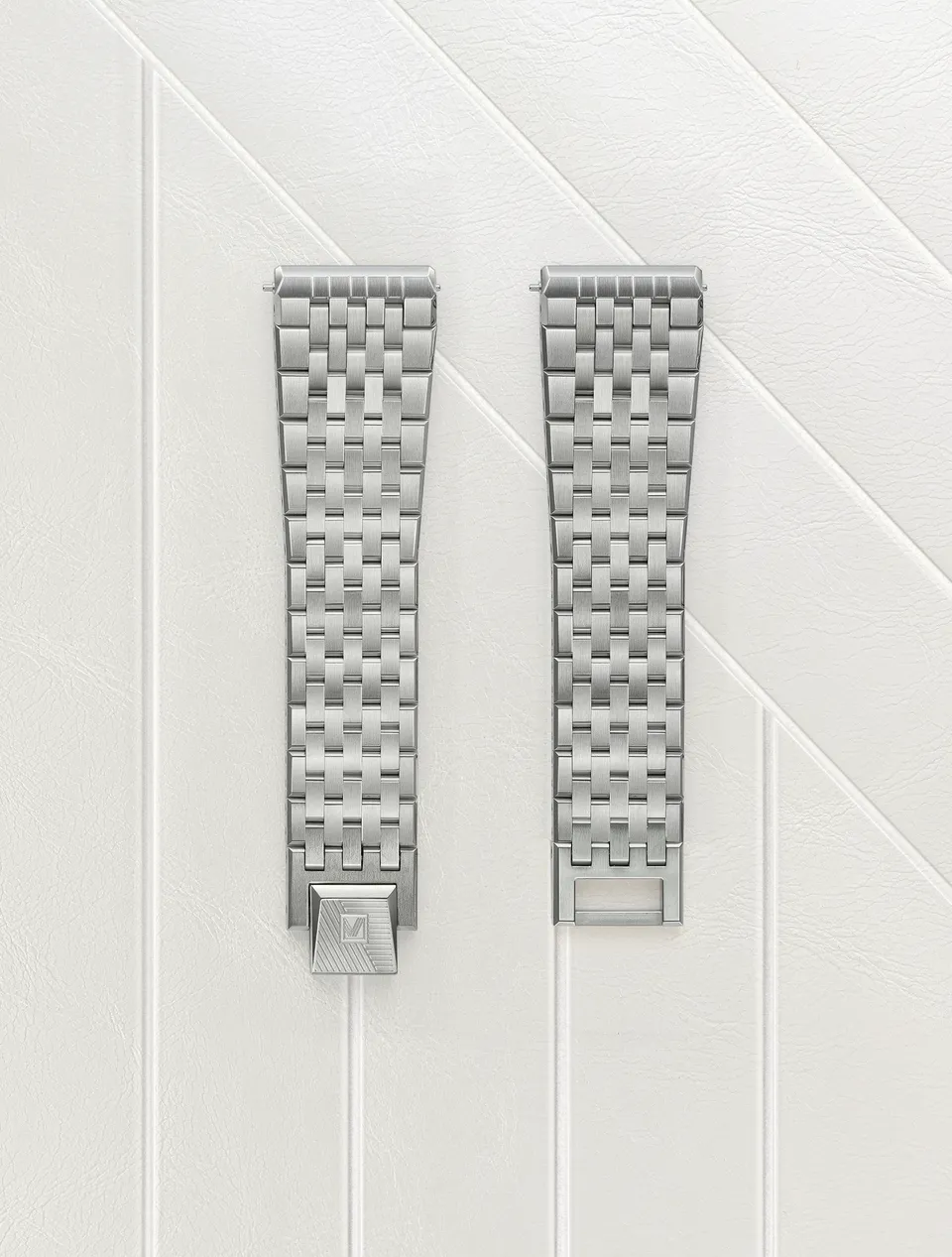 march-la-b-bracelet-acier-7-maillons-plat-20mm-pour-am2-slim-mansart image 1