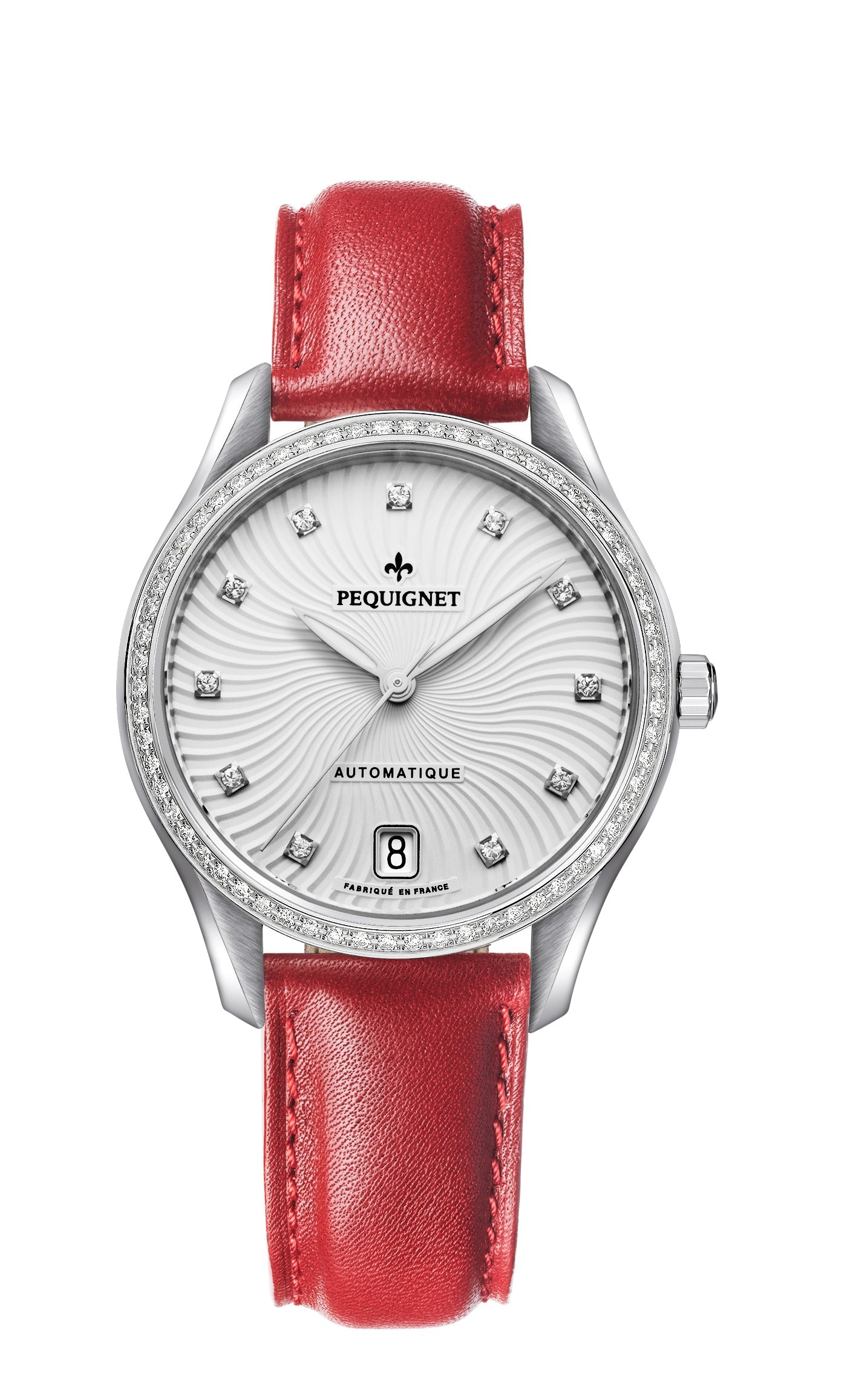 pequignet-l-gance-femme-lunette-62-diamants-bracelet-cuir-montre-date-6h image 5