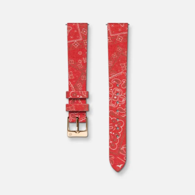 charlie-paris-bracelet-montre-tissu-bandana-rouge-14mm image 1