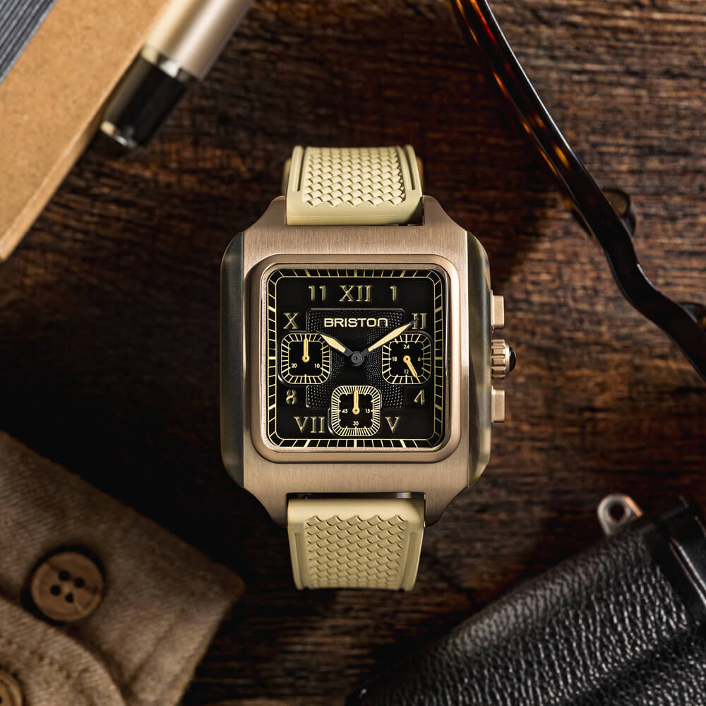 briston-streamliner-kennedy-chrono-jungle-38-5-mm-montre-quartz-pvd-kaki image 3