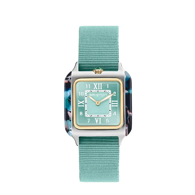 briston-streamliner-kennedy-spring-hm-30-mm-dor-vert-d-eau-quartz image 1