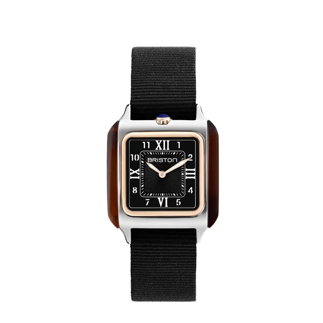 briston-streamliner-kennedy-hm-30-mm-rose-gold-noir-quartz image 1