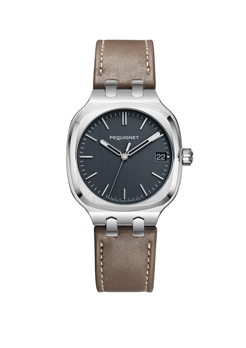pequignet-concorde-36-mm-montre-femme-acier-cadran-gris-anthracite image 1