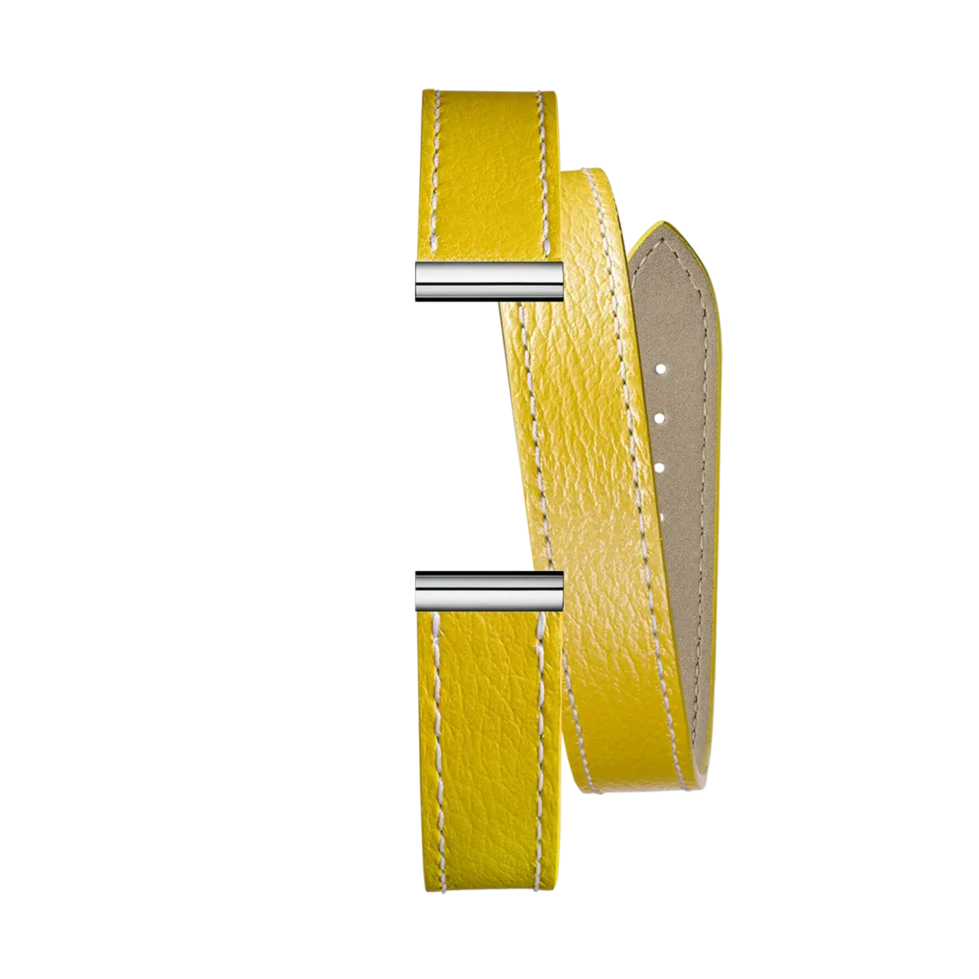 herbelin-antar-s-bracelet-double-jaune-bracelet-montre-cuir-interchangeable image 1