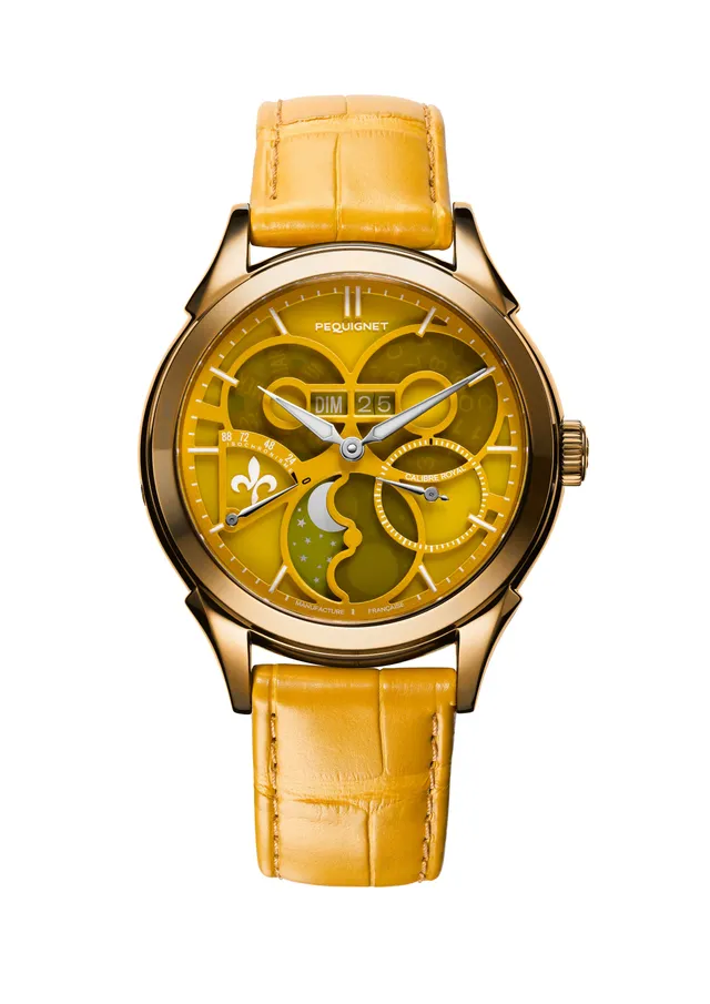pequignet-royale-saphir-jaune-ambre-s-rie-limit-e-montre-calibre-royal image 1