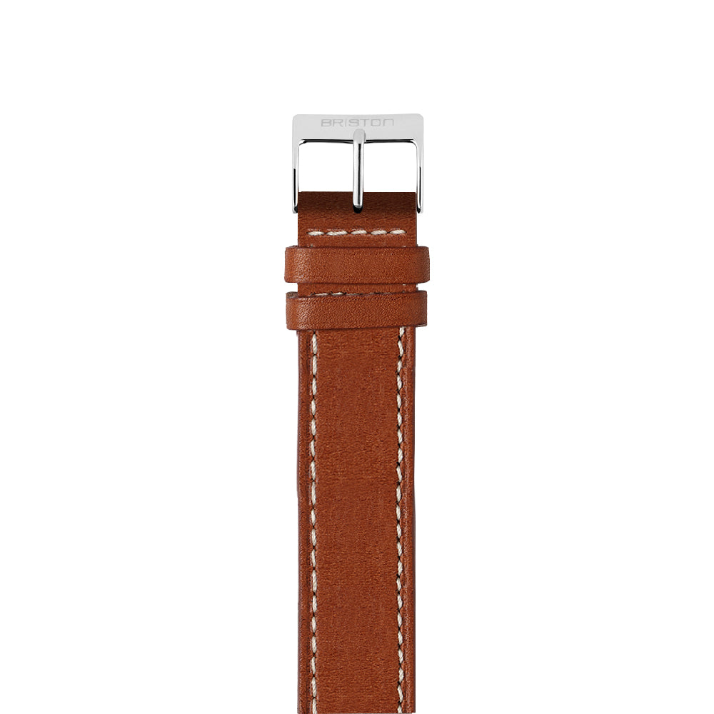 briston-bracelet-cuir-de-veau-marron-18-mm-interchangeable image 1