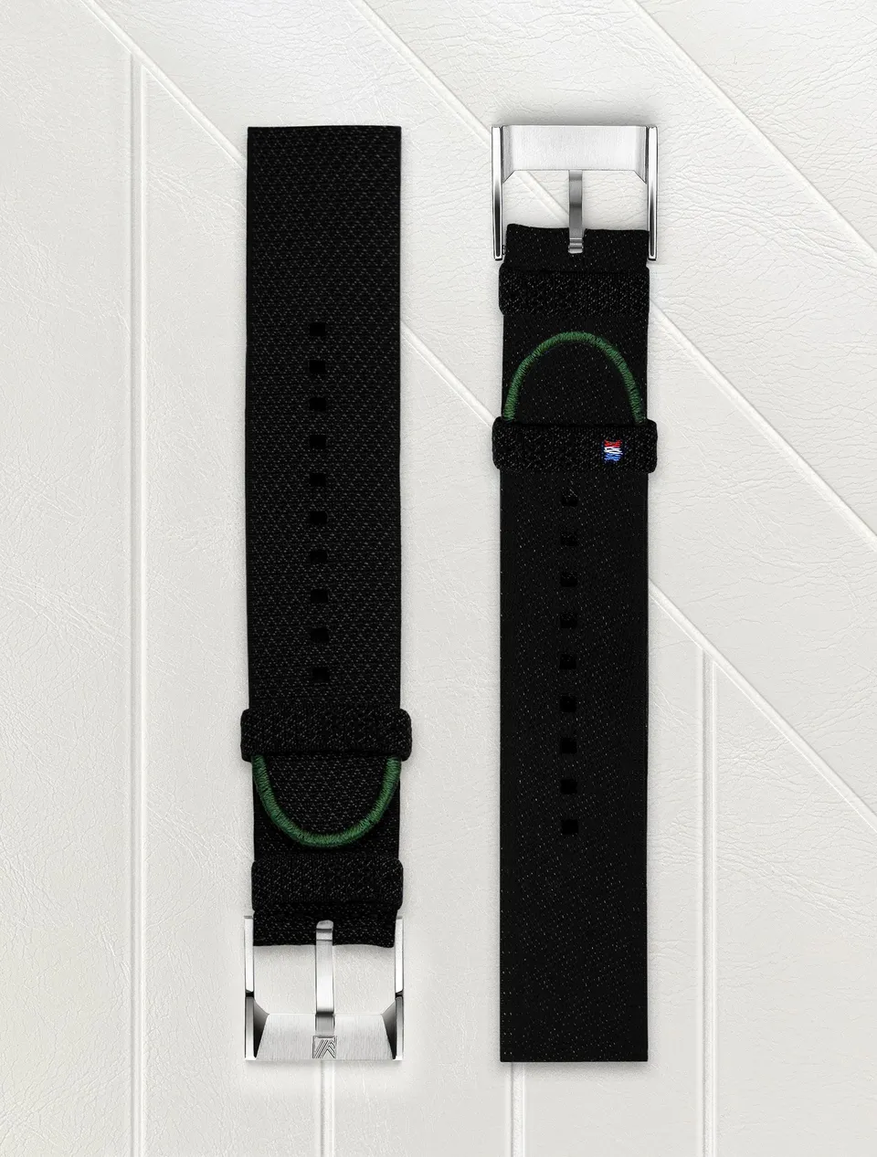 march-la-b-bracelet-tissage-jacquard-julien-faure-noir-20mm-22mm-2 image 1