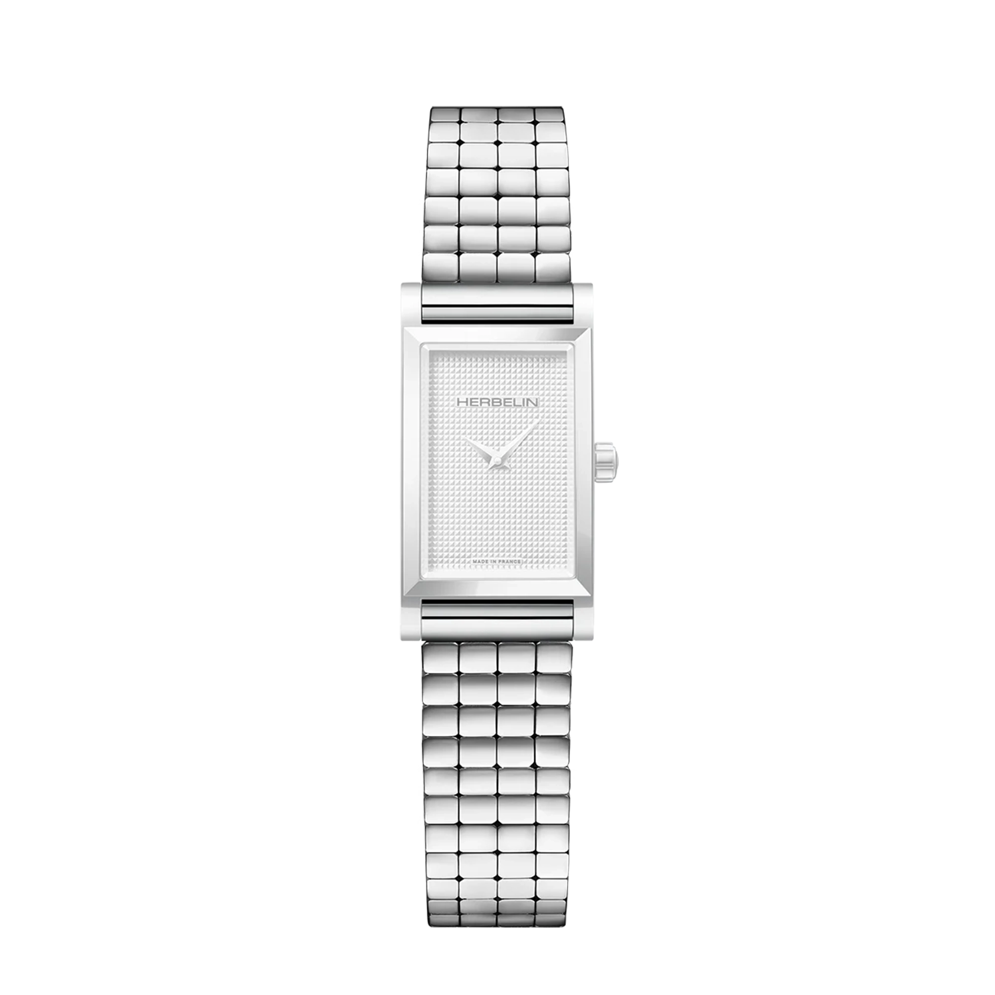 herbelin-antar-s-bracelet-simple-acier-cube-ajustable image 2