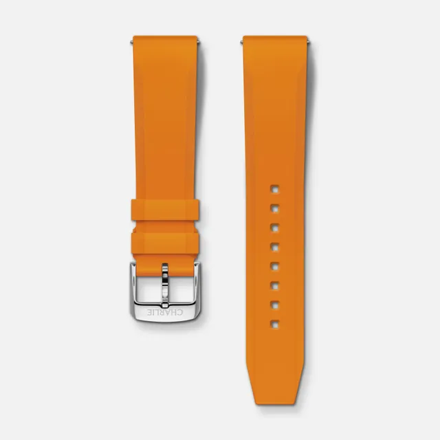 charlie-paris-bracelet-caoutchouc-nbr-20mm-orange image 1