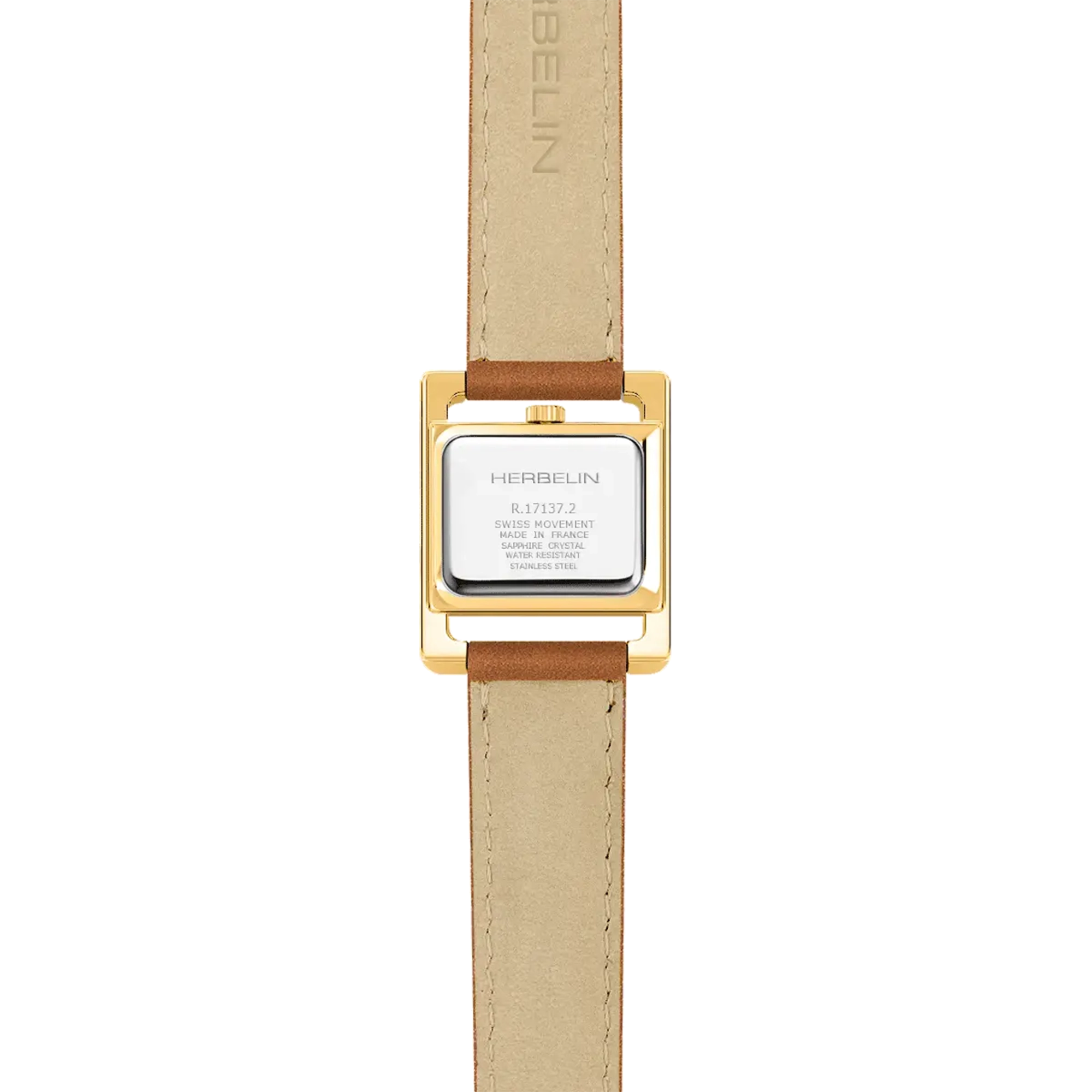 herbelin-v-me-avenue-quartz-montre-femme-pvd-or-rose-brun image 4