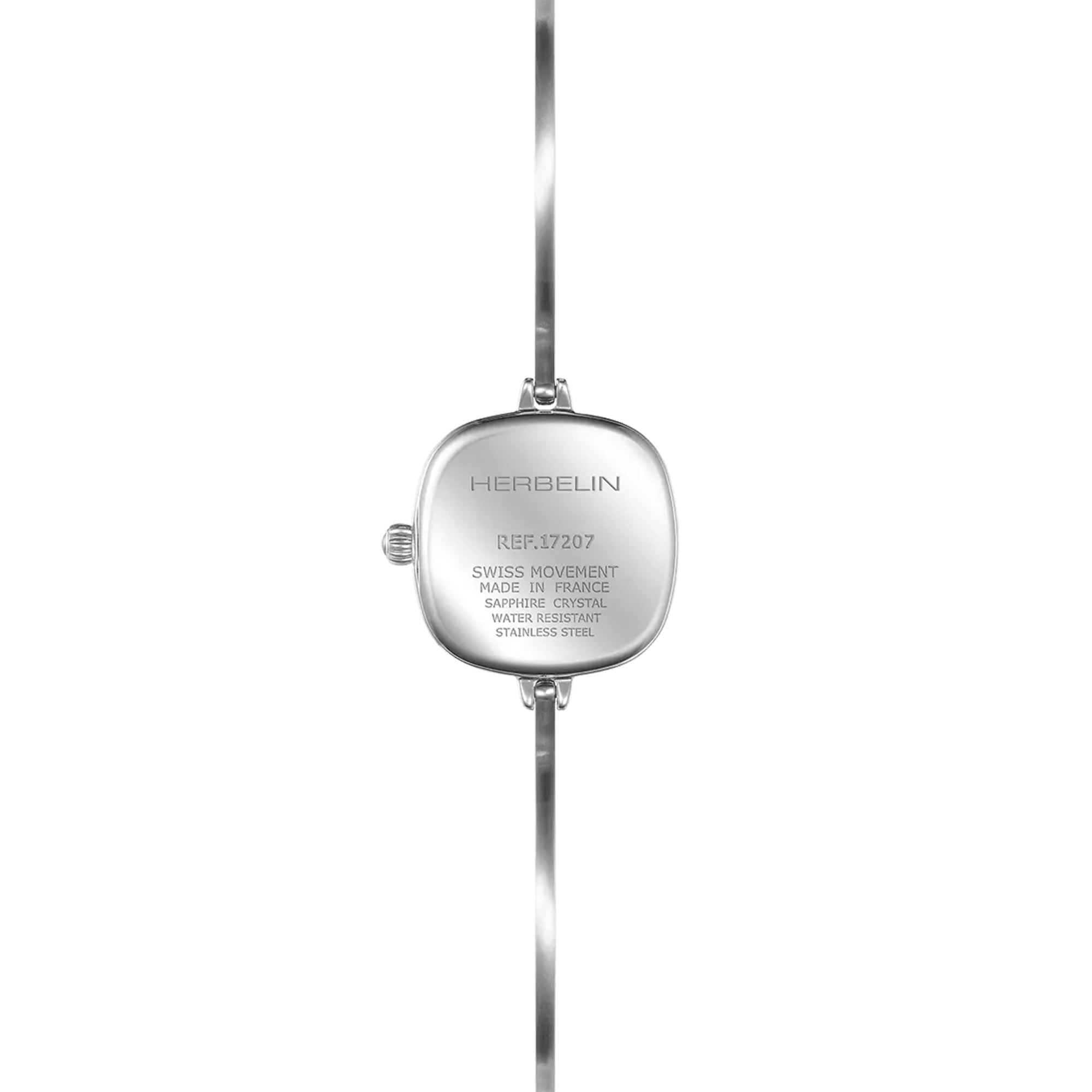 herbelin-fil-quartz-femme-montre-bijou-acier-blanc-carr-e image 3
