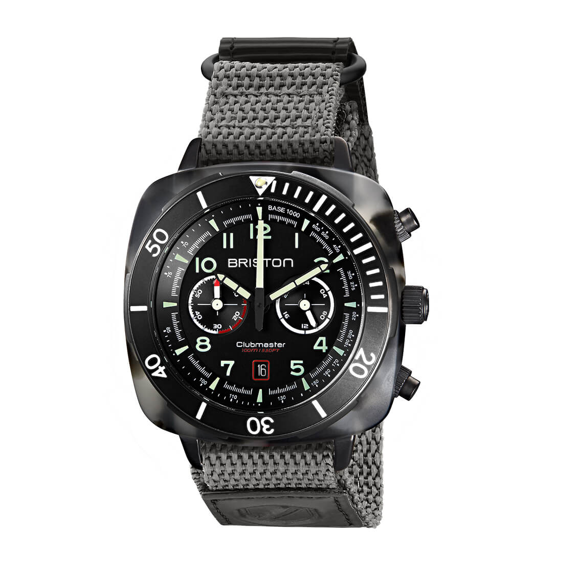 briston-clubmaster-classic-bracelet-velcro-20-mm-gris image 2