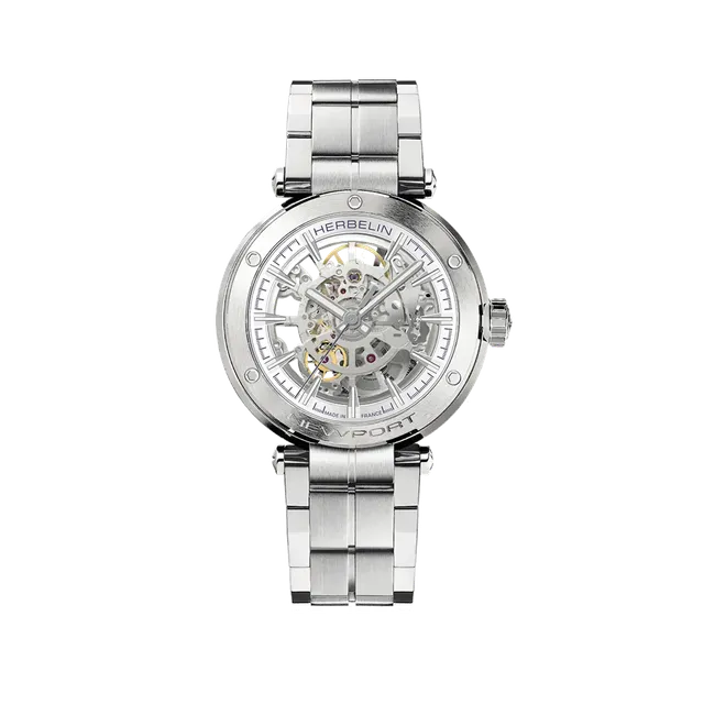 herbelin-newport-squelette-automatique-acier-homme image 1