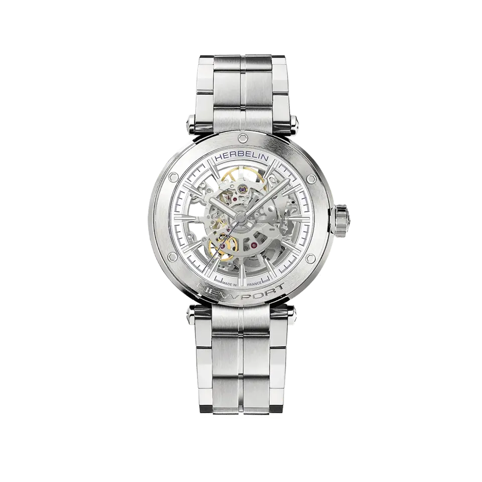 herbelin-newport-squelette-automatique-acier-homme image 1