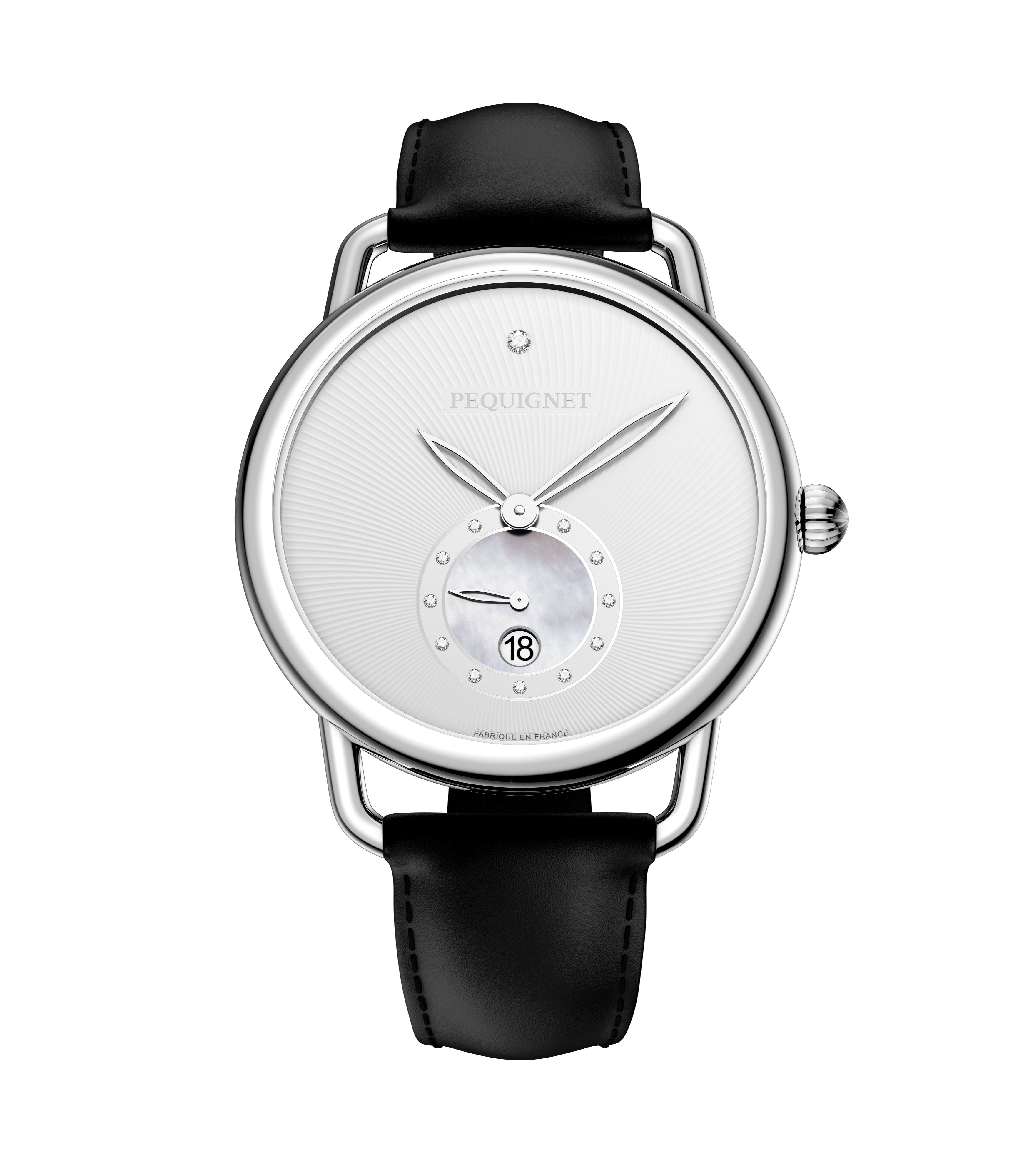 pequignet-equus-origine-montre-quartz-cadran-argent-bracelet-acier image 5