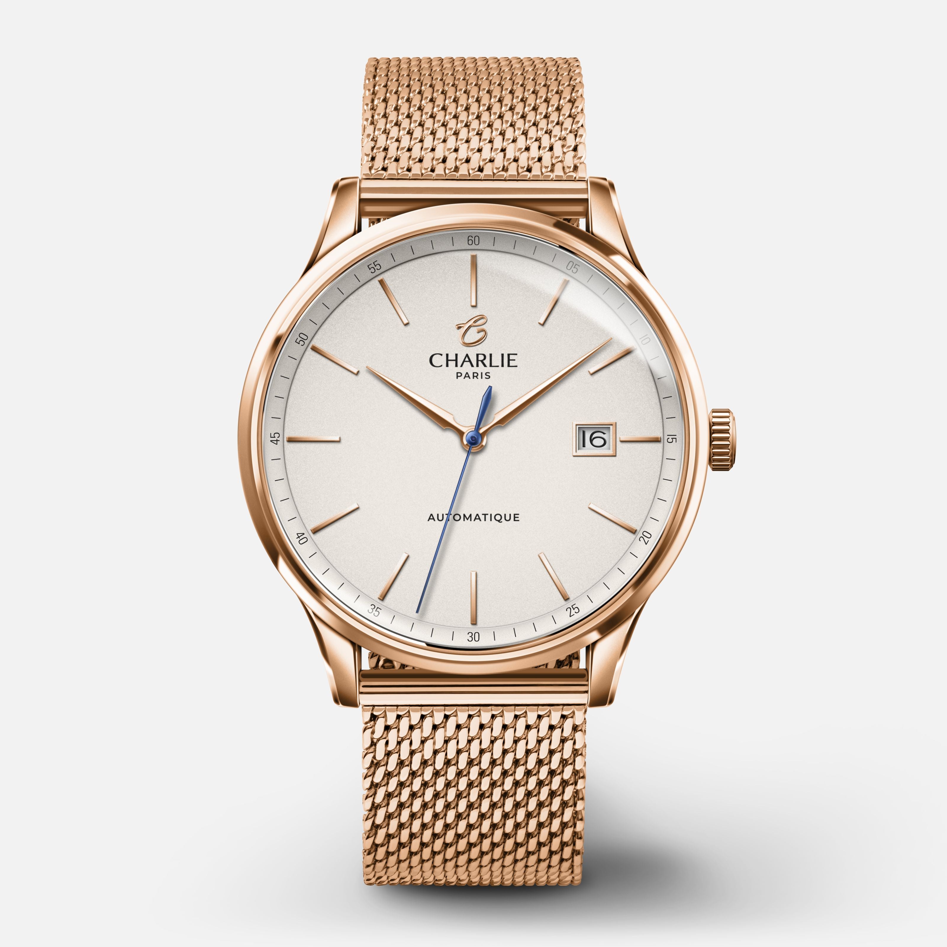charlie-paris-initial-slim-dor-rose-montre-homme-automatique-40-mm-cadran-dor image 5