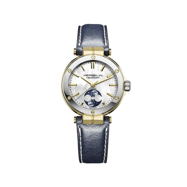 herbelin-newport-automatique-lady-phases-de-lune-nacre-femme image 1