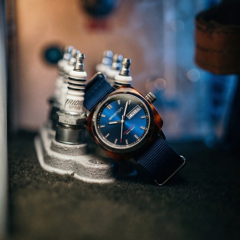 briston-clubmaster-sport-hms-42-mm-bleu-marine-quartz image 2