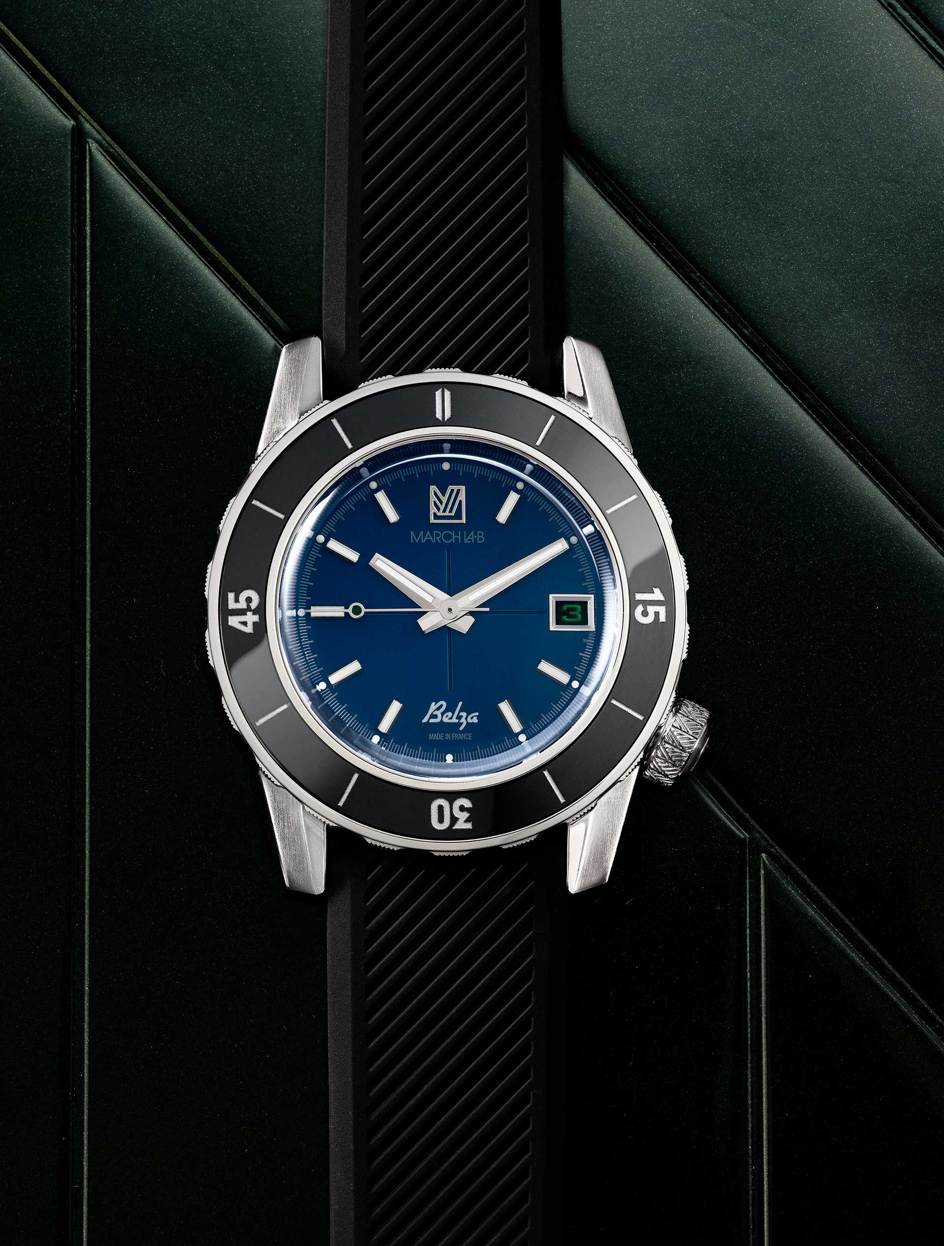 march-la-b-belza-automatique-ocean-montre-surf-homme-40-mm-bleue image 1