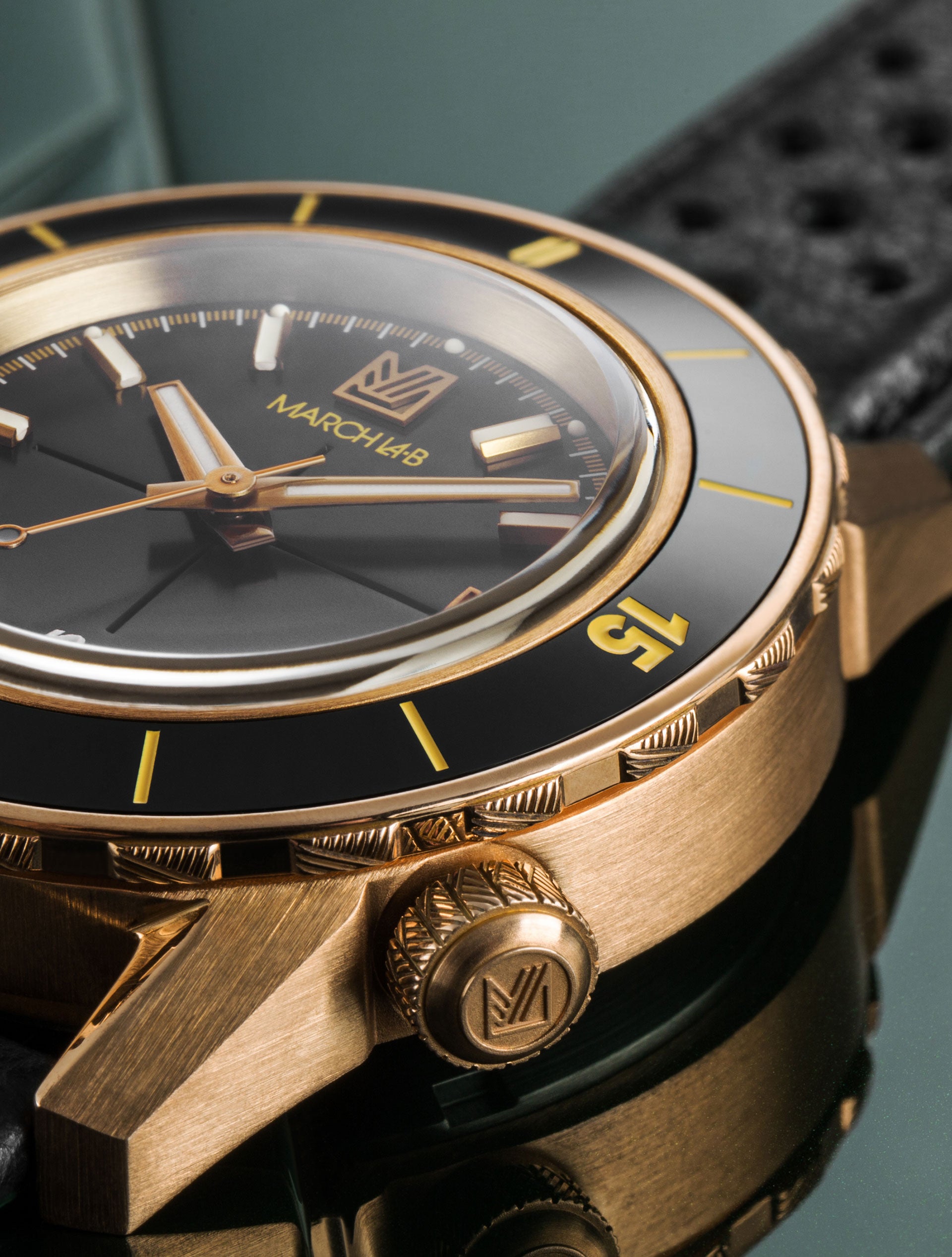 march-la-b-belza-dition-bronze-montre-plongeuse-automatique-40-mm-noire image 5