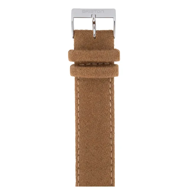briston-bracelet-flanelle-camel-20-mm-cuir-et-flanelle image 1
