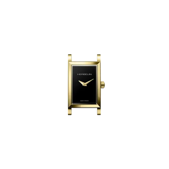 herbelin-antar-s-rectangle-dor-noir-quartz-femme image 1
