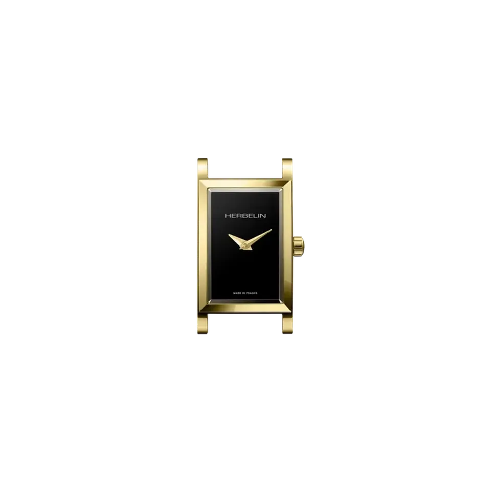 herbelin-antar-s-rectangle-dor-noir-quartz-femme image 1