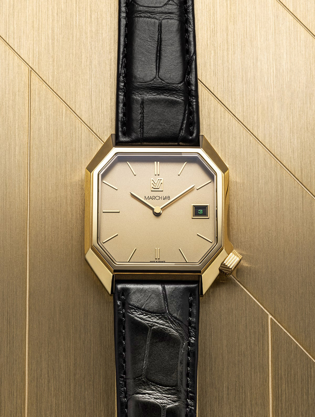 march-la-b-mansart-golden-hour-34-mm-montre-octogonale-plaqu-or image 1