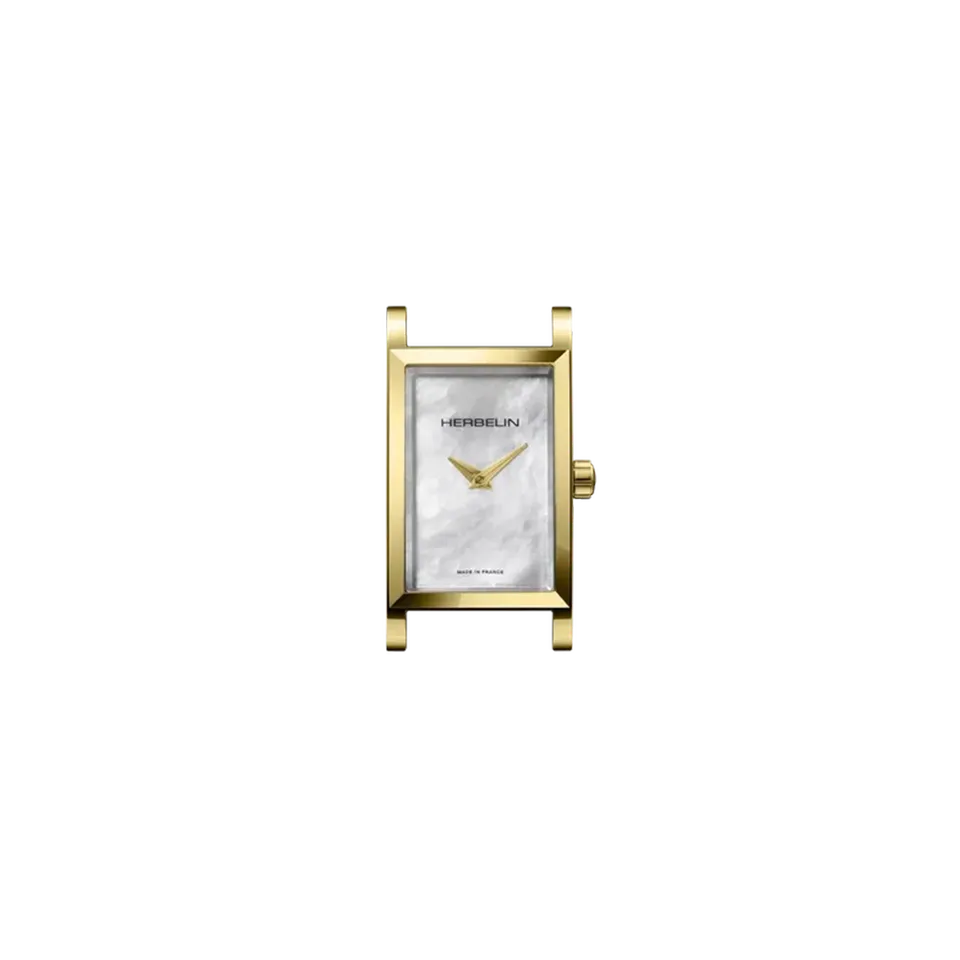 herbelin-antar-s-rectangle-dor-cadran-nacre-blanche-quartz image 1