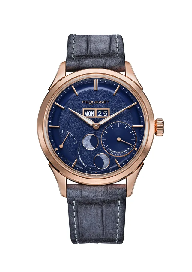 pequignet-royale-paris-39-5-mm-montre-homme-or-rose-18-carats-calibre-royal image 1
