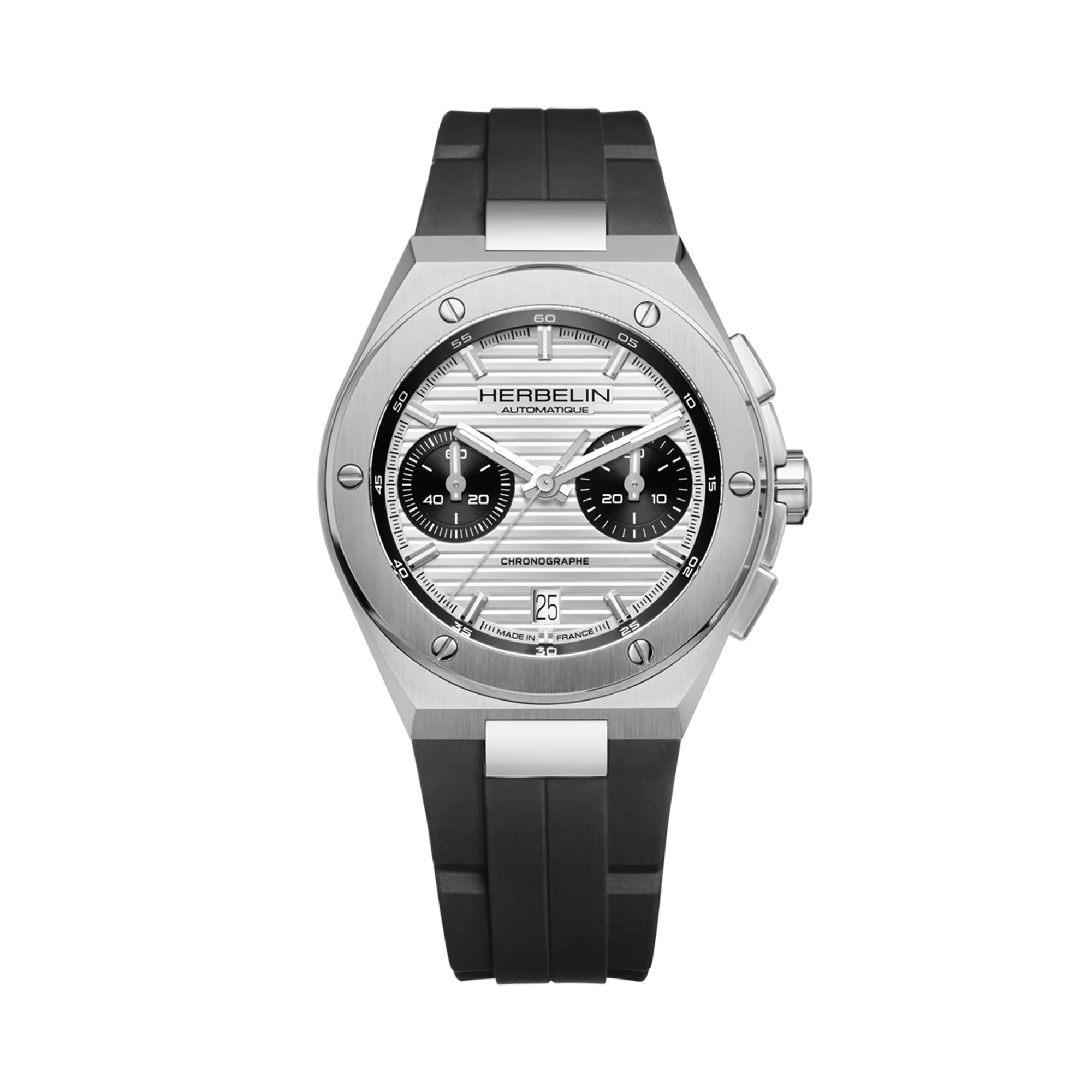 herbelin-cap-camarat-chronographe-automatique-acier-noir-homme-42mm image 1