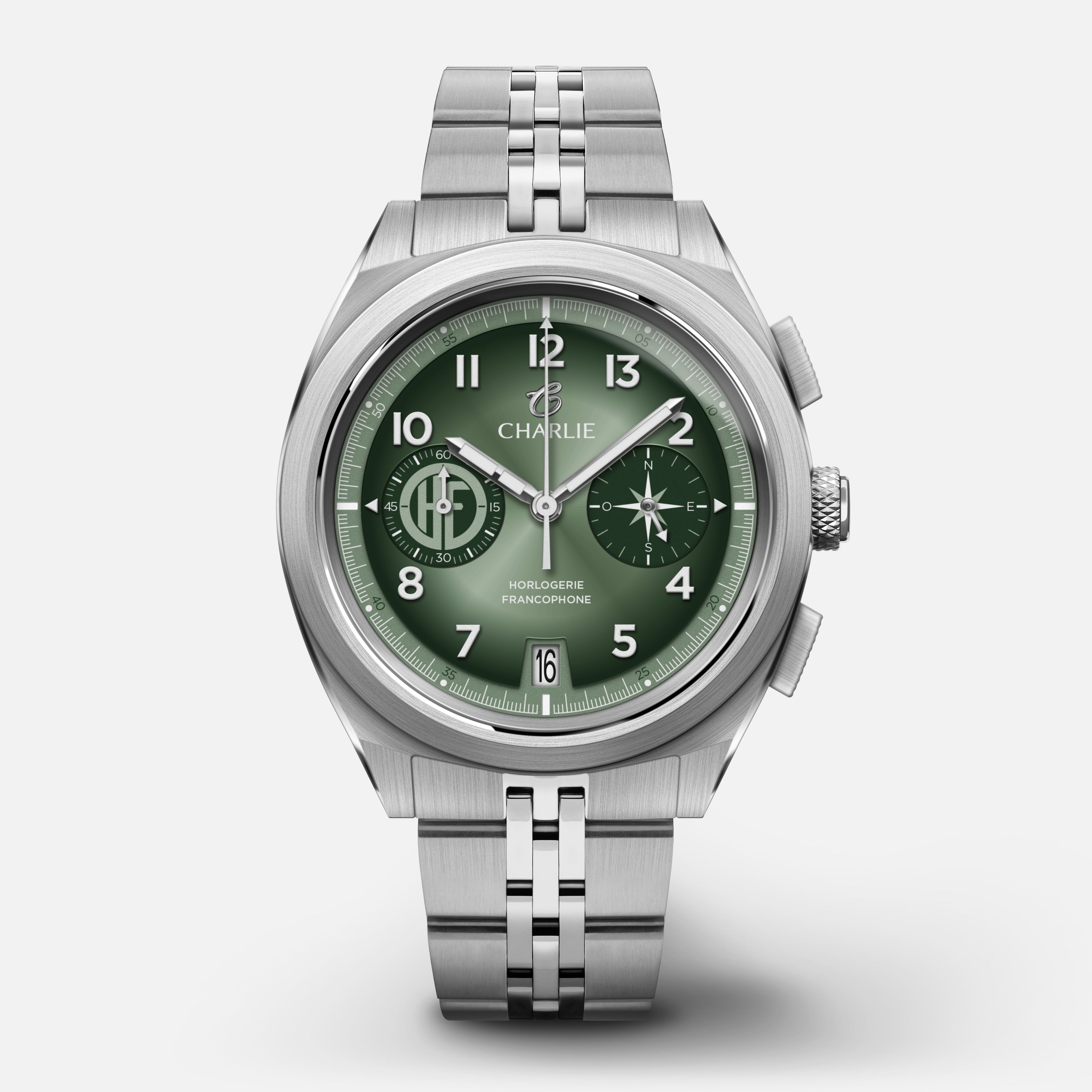 charlie-paris-grx-mecaquartz-chronographe-hf-salvia-montre-field-39mm image 4