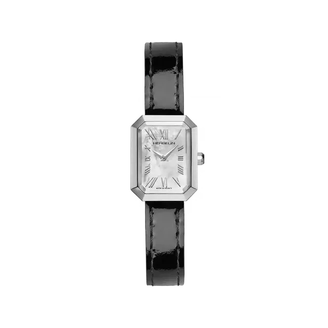 herbelin-octog-ne-montre-quartz-femme-acier-nacre-blanche image 1