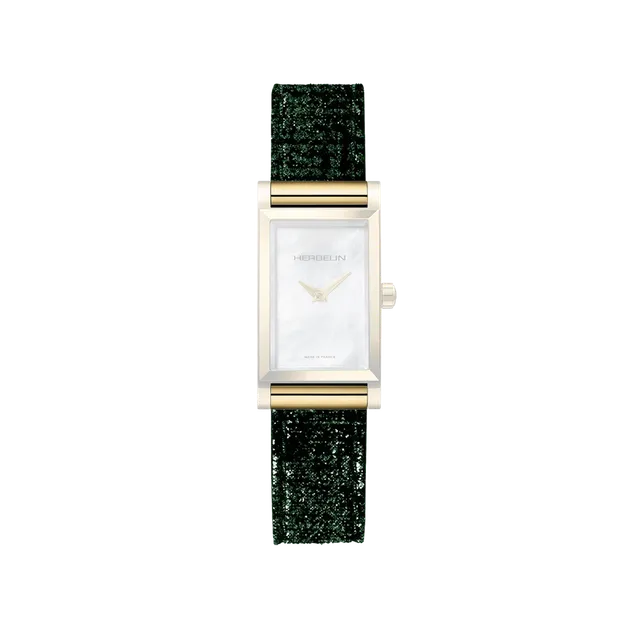 herbelin-antar-s-bracelet-simple-vert-brillant-cuir-chevreau-xl image 1