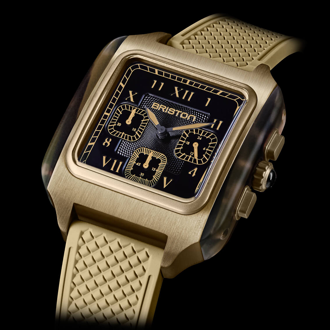 briston-streamliner-kennedy-chrono-jungle-38-5-mm-montre-quartz-pvd-kaki image 2