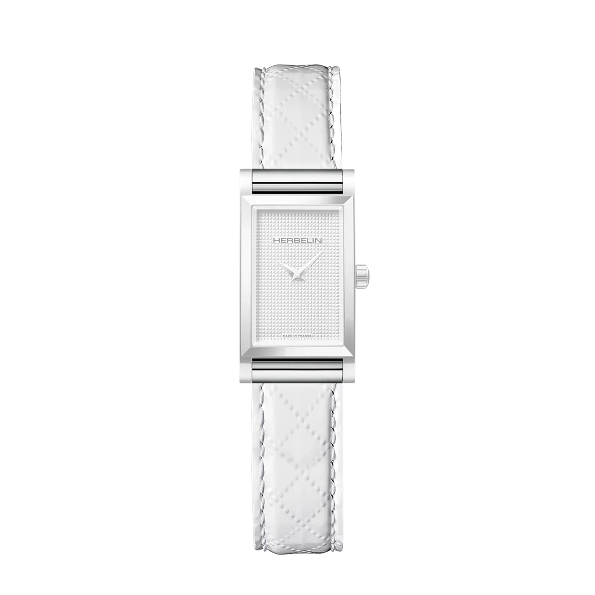 herbelin-antar-s-bracelet-simple-cuir-blanc-matelass image 2
