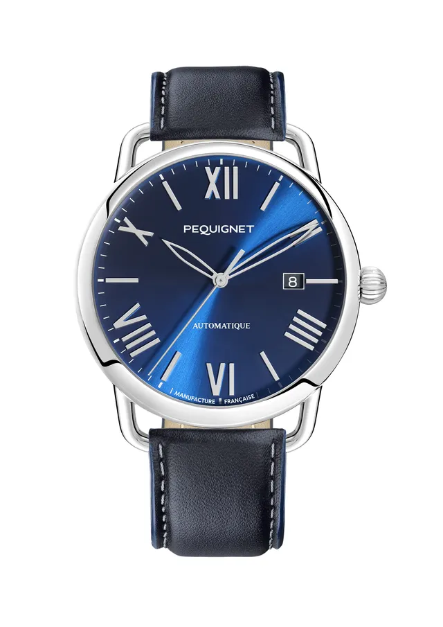 pequignet-equus-origine-bleu-montre-homme-automatique-date image 1