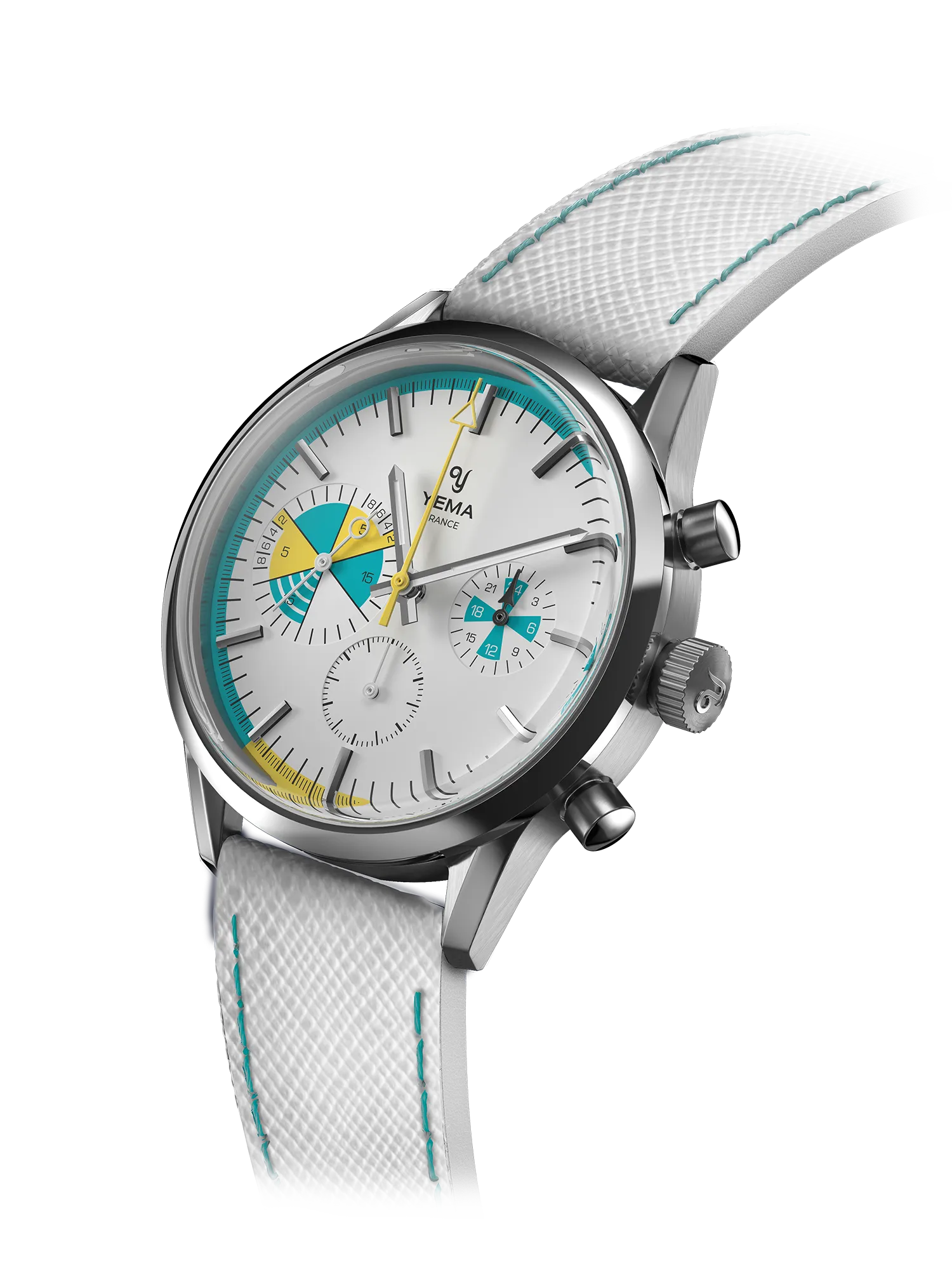 yema-yachtingraf-croisi-re-meca-quartz-montre-sport-chic-cuir image 2