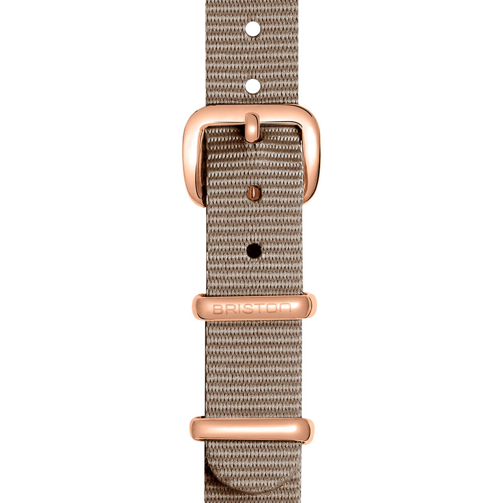 briston-clubmaster-lady-bracelet-type-nato-12-mm-taupe image 4