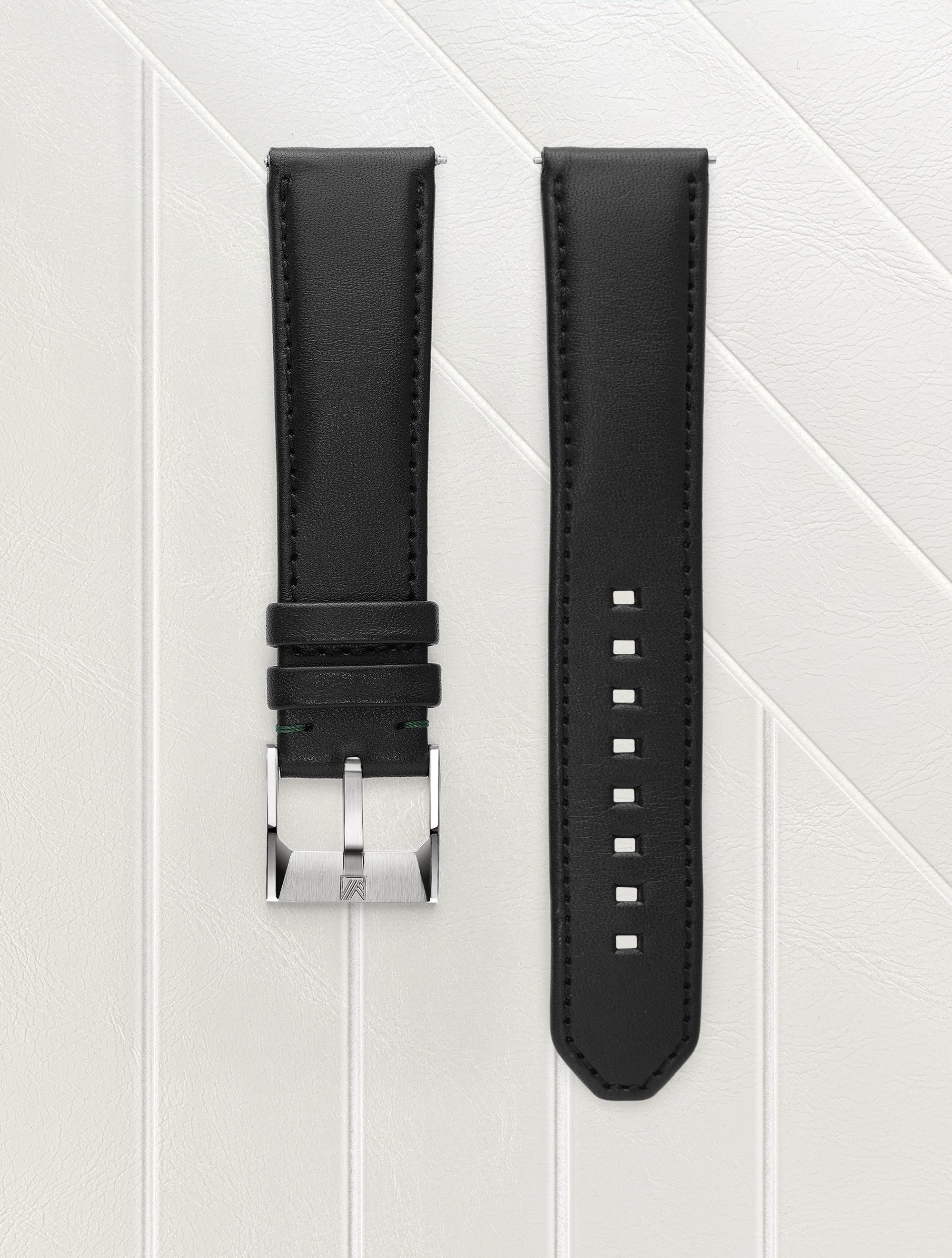 march-la-b-bracelet-collet-v-g-tal-noir-20mm-interchangeable image 1