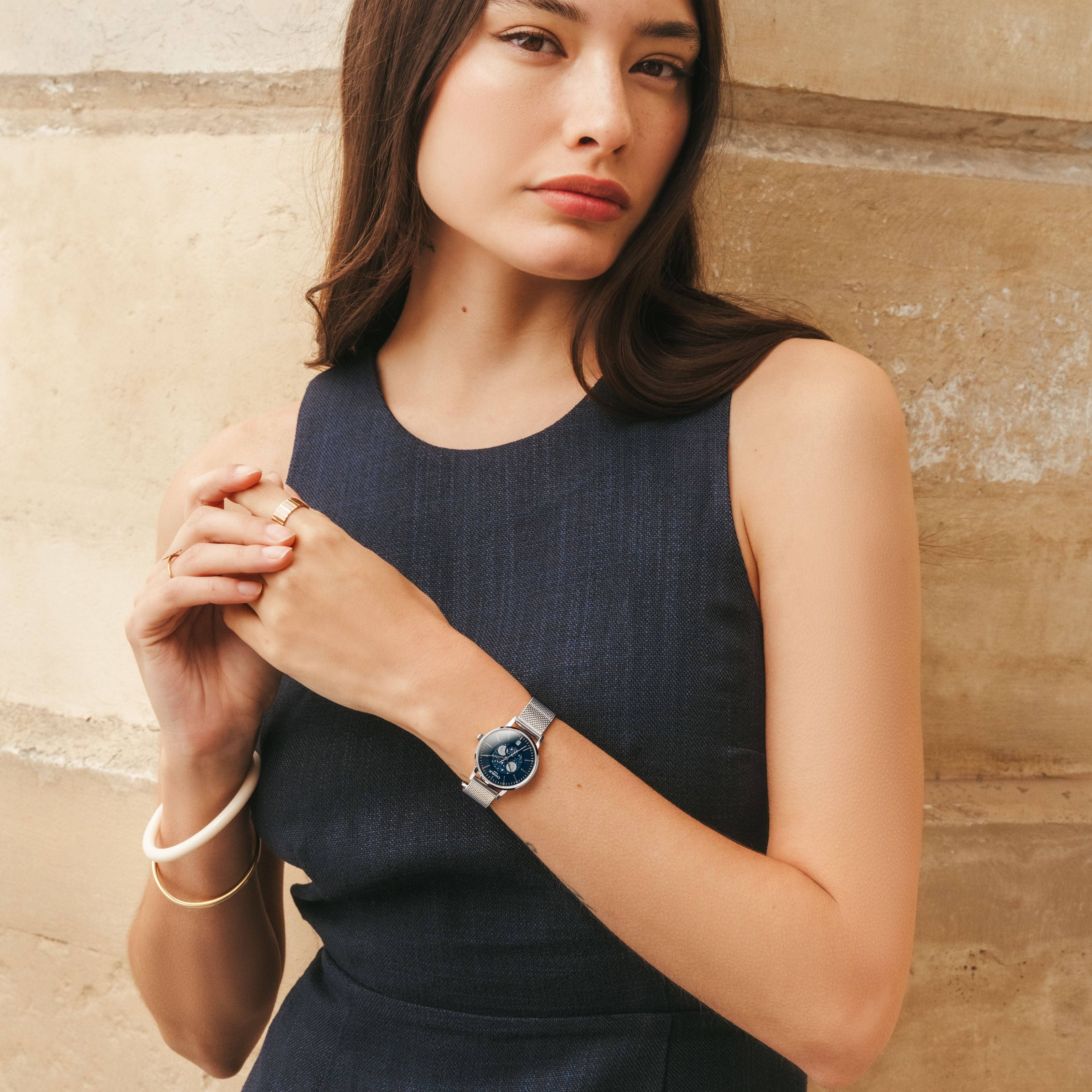 charlie-paris-sully-phase-de-lune-acier-bleu-montre-femme-quartz-suisse-30-mm image 2