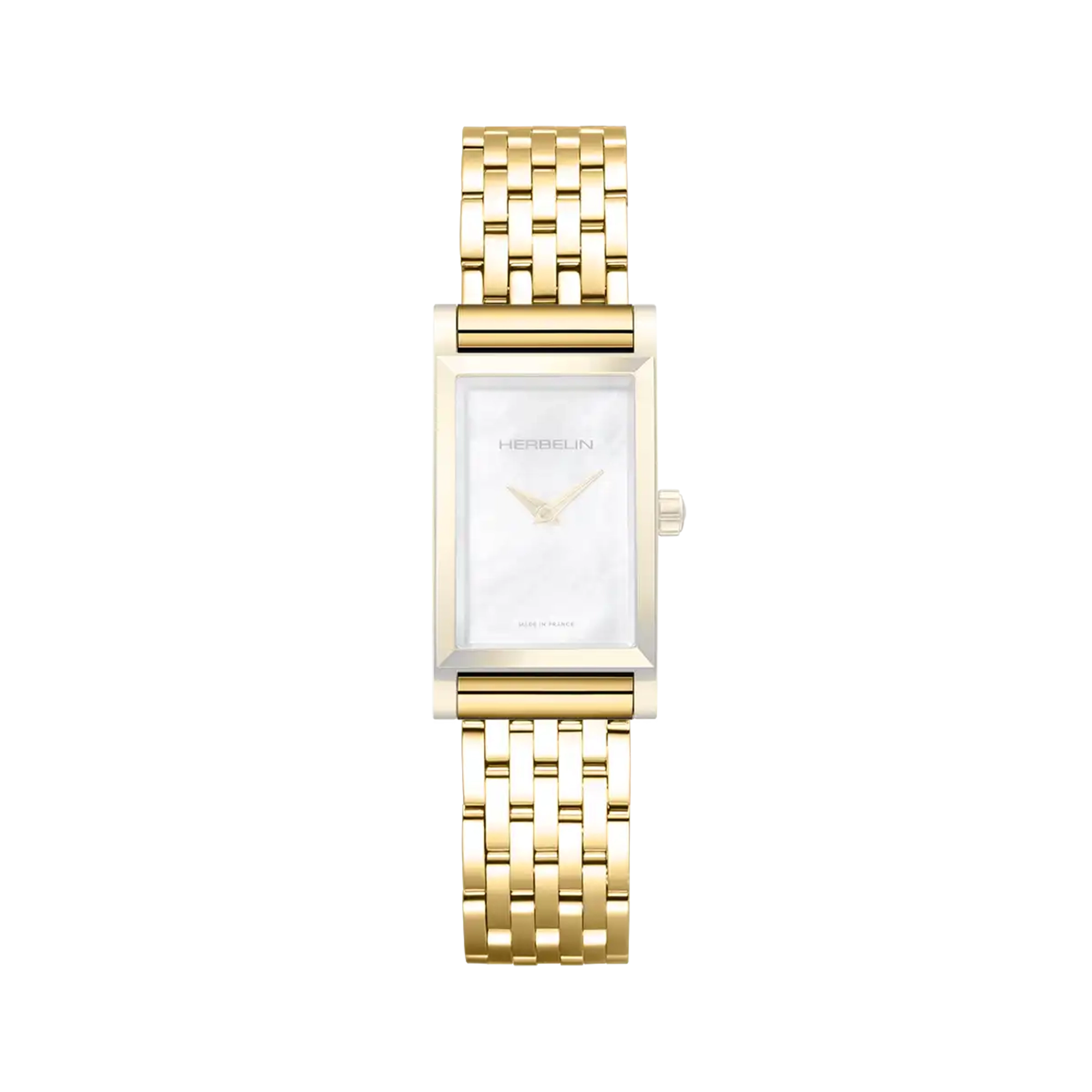 herbelin-antar-s-bracelet-simple-femme-dor-maille-acier image 1