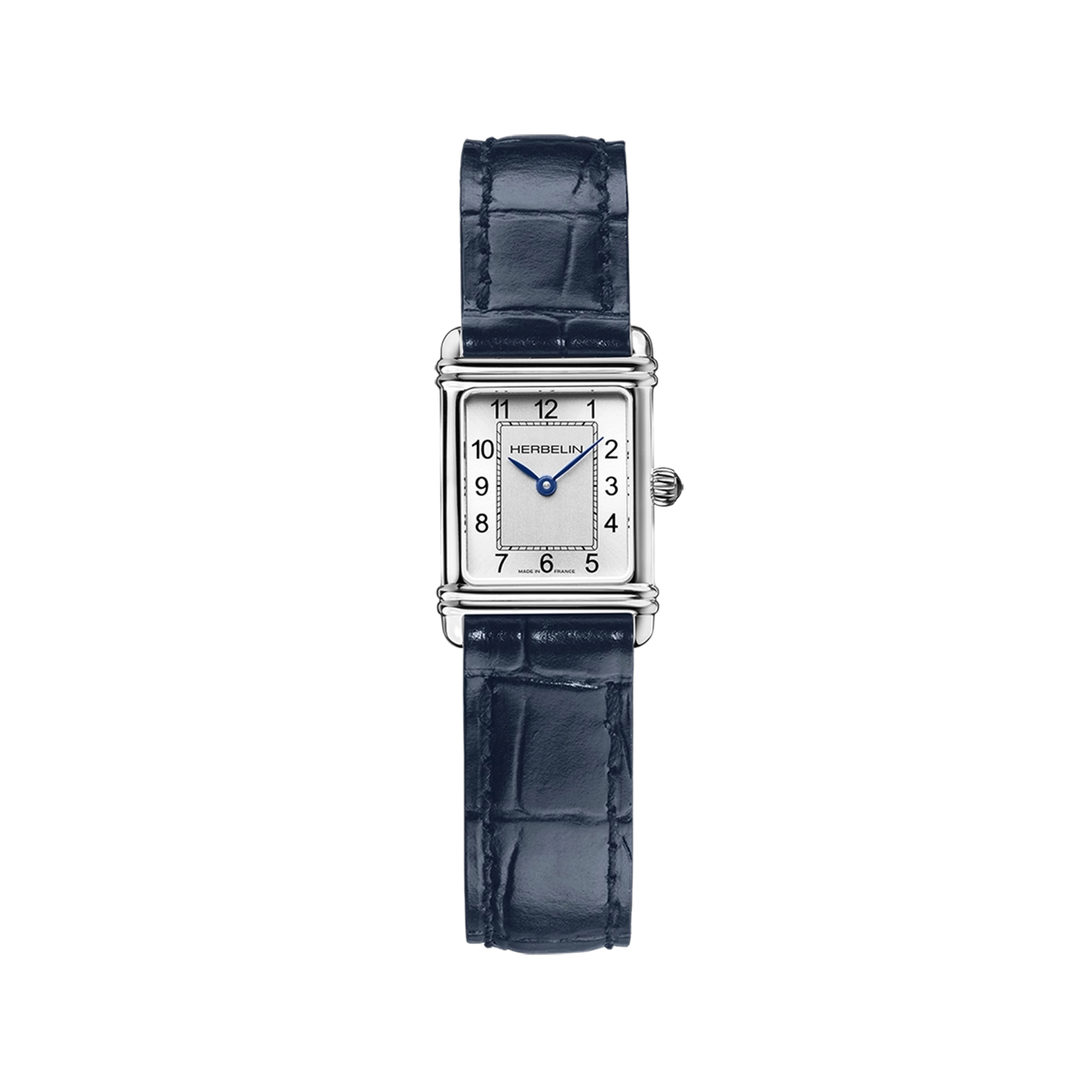 herbelin-art-d-co-montre-quartz-femme-acier-noir image 1